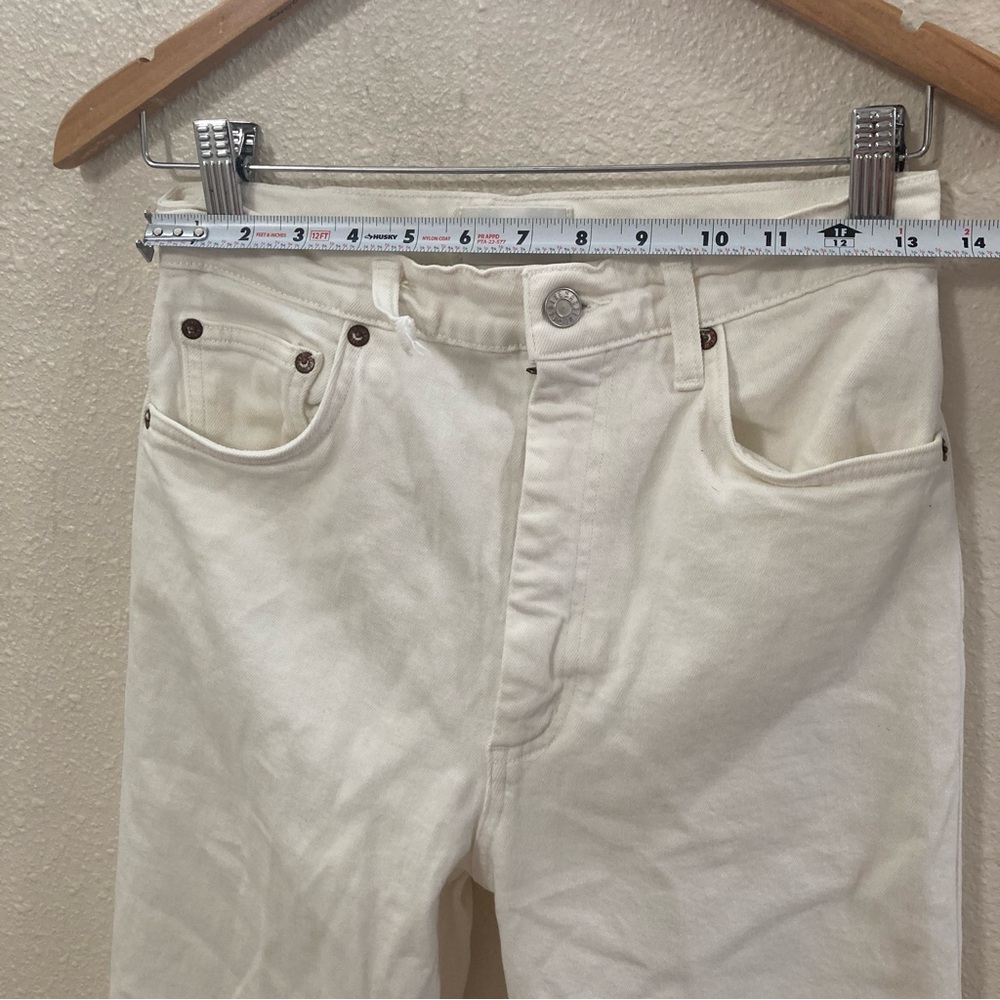 Agolde Los Angeles Women’s Jeans Demin Straight Cream Size 28 - Picture 7 of 16